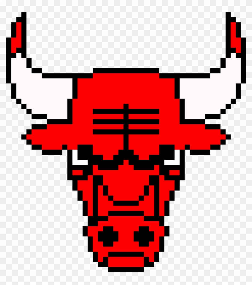 Don't Forget The Bulls - Minecraft Pixel Art Chicago Bulls Clipart