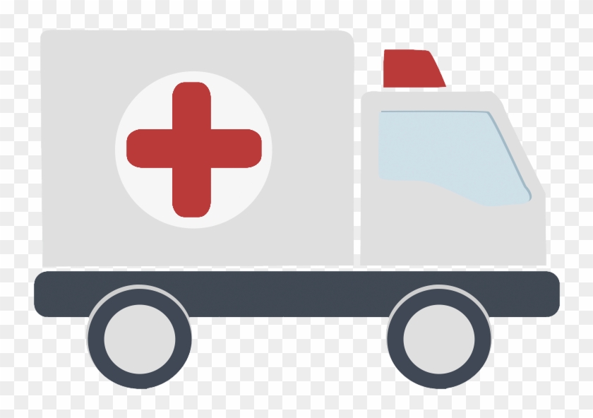 Ambulance Icon - Ambulance Flat Design Png Clipart