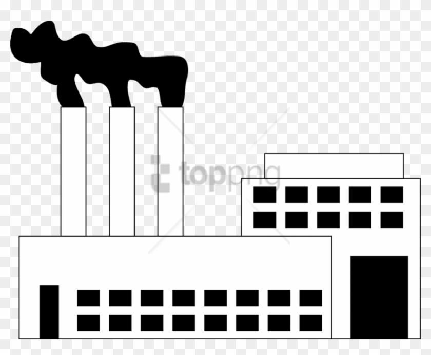 Download Factory Png Images Background - Factory Smoke Clipart Black And White Transparent Png #2347970