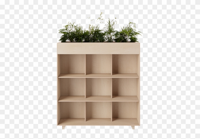 Fin Bookshelf Planter - Bookcase Clipart #2347974