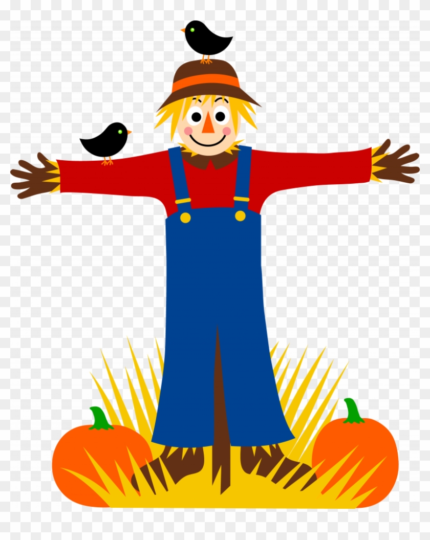 Scarecrow Clipart - Cute Scarecrow Clipart - Png Download
