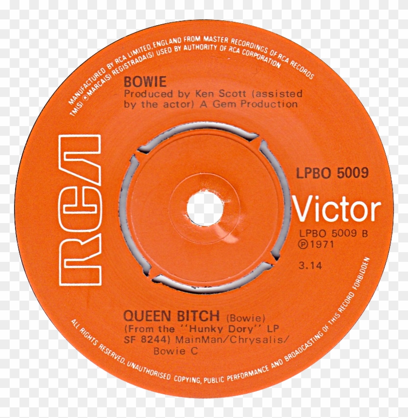 Queen Bitch By David Bowie Uk Vinyl Pressing - Rca Records Clipart