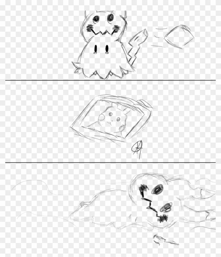 Mimikyu - Line Art Clipart #2349252