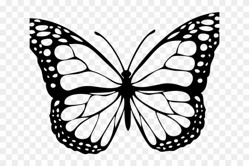 Monarch Butterfly Clipart Png Format - Butterfly Drawing With Colour Transparent Png