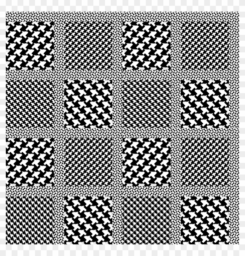 This Free Icons Png Design Of 'prince Of Wales' Pattern - Monochrome Clipart