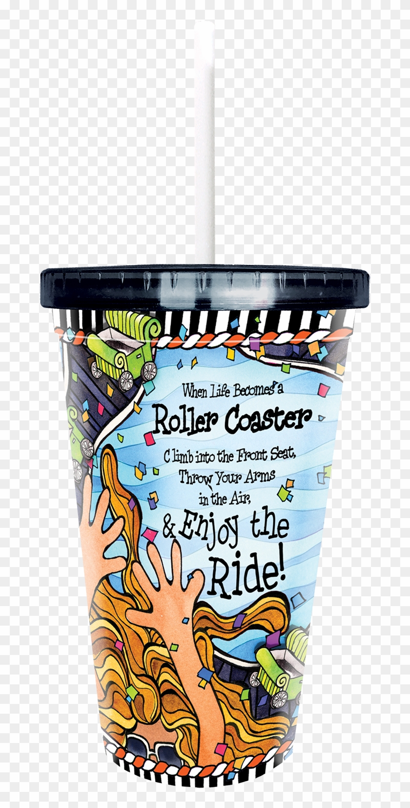 When Life Becomes A Roller Coaster Throw Your Arms Clipart