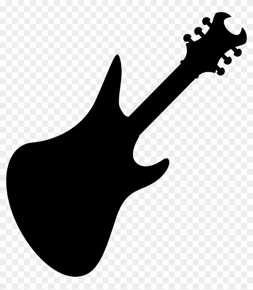 Banner Royalty Free Library Bass Svg Tribal - Guitarra Negra De Rock Clipart #2350591