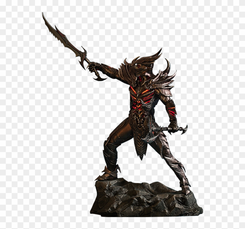 Skyrim Daedric Armor , Png Download - Statue Clipart #2350616
