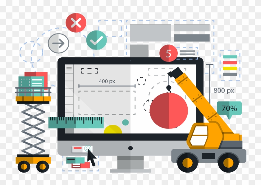 Website Development - Web Design Illustration Clipart