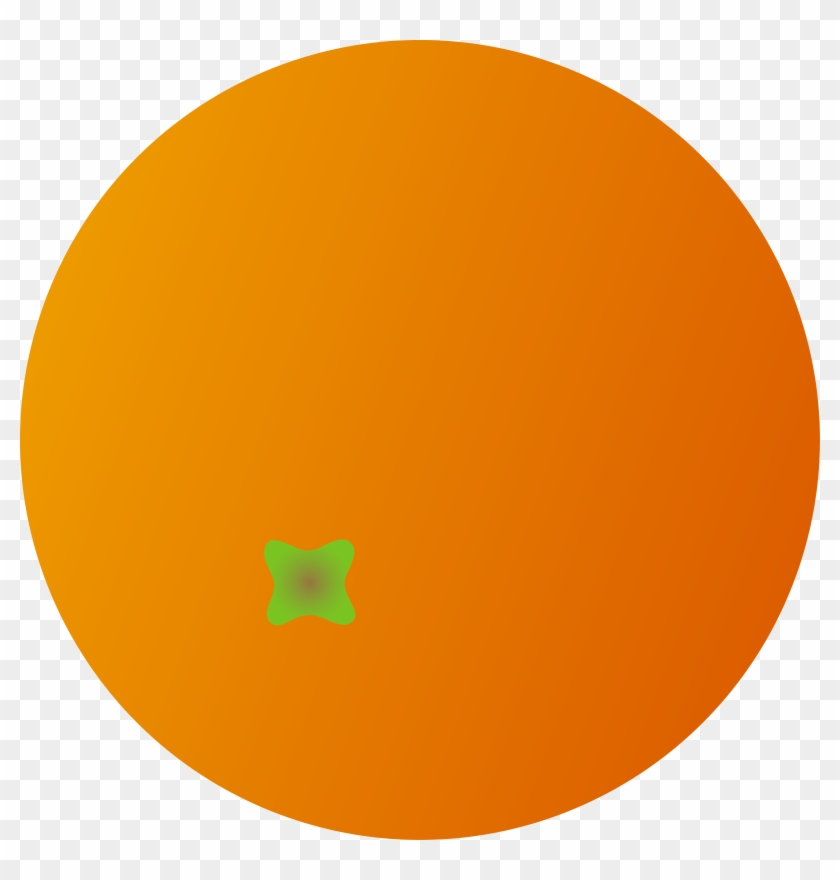Orange Fruit Clipart Free - Orange Fruit Cartoon No Background - Png Download