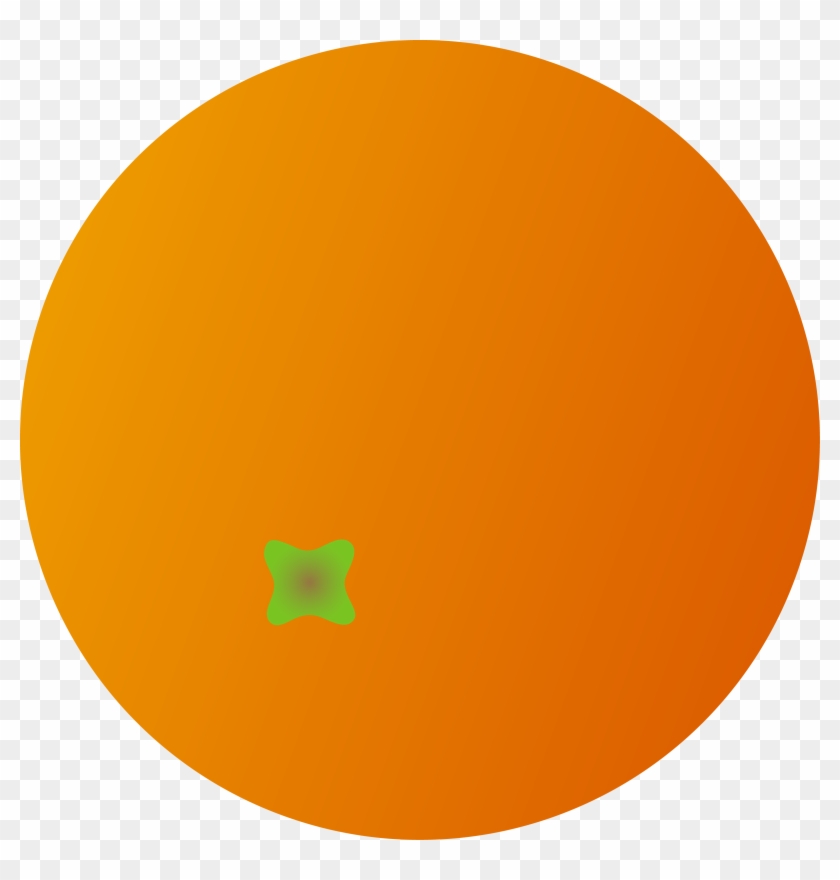 Orange Fruit Clipart Free - Orange Fruit Cartoon No Background - Png Download #2351898