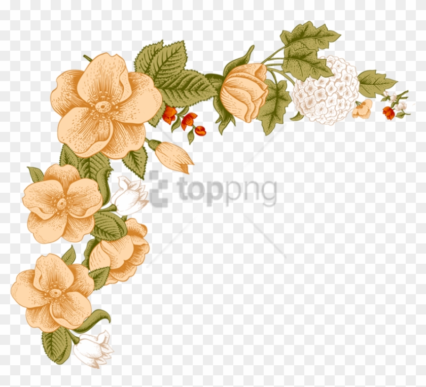 Free Png White Flower Frame Png Image With Transparent - Frame Flower Design Clipart