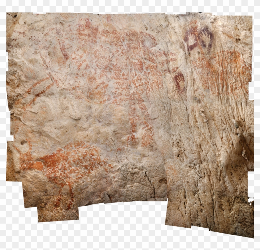 Wild Cattle Cave Art Borneo - Palaeolithic Cave Art In Borneo Clipart