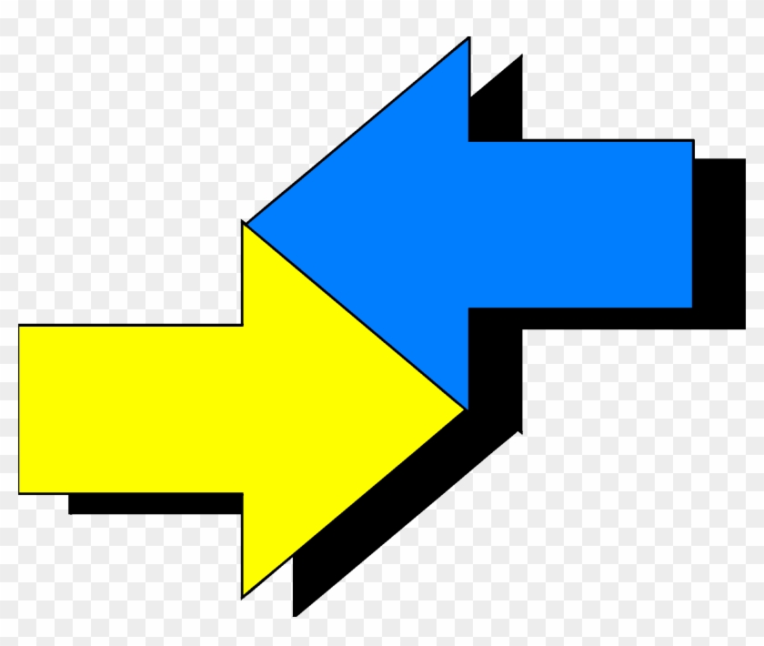 Spelling Right Transprent Png - Two Arrows In Opposite Directions Clipart