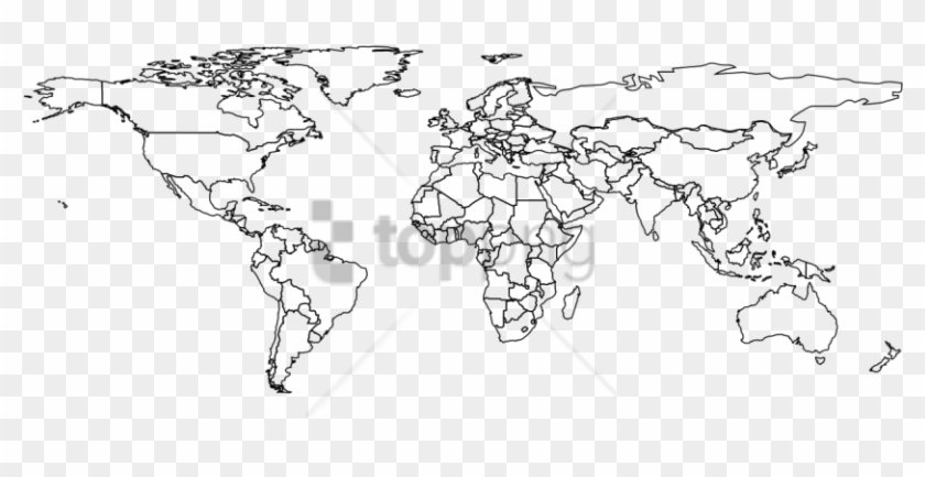 Free Png Blank Color World Map Png Png Image With Transparent - Ross River Virus Map Clipart