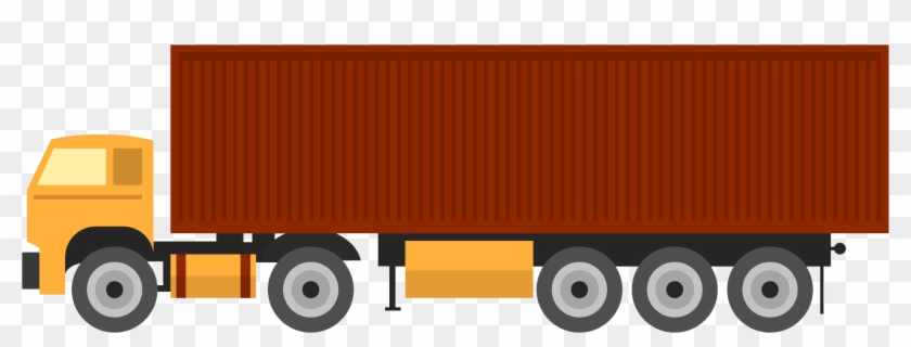 Curtainsider Truck Icon Small2 - Truck Clipart #2354195