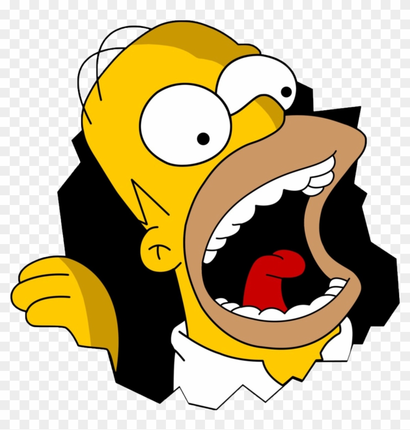 Homer Simpson Tearing Out Your Blog - Homer Simpson Clipart
