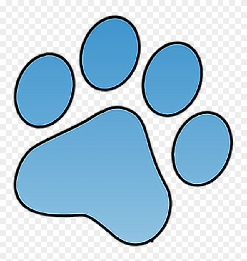 #pawprint #freetoedit #sticker #dog #paw #blue #freetoedit - Blue Dog Paw Clipart #2354377