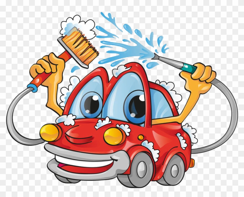 Car Wash Royalty-free Clip Art - Cartoon Car Wash - Png Download