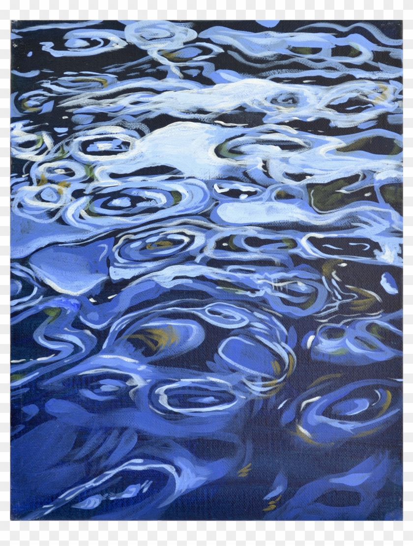 Ripple Drawing Water Painting - Water Ripple Painting Acrylic Clipart