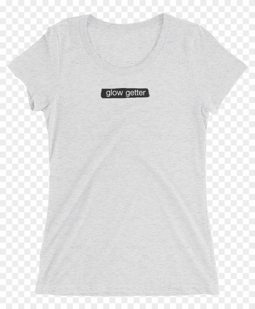 Glow Getter White Fleck T-shirt - Shirt Clipart #2355199