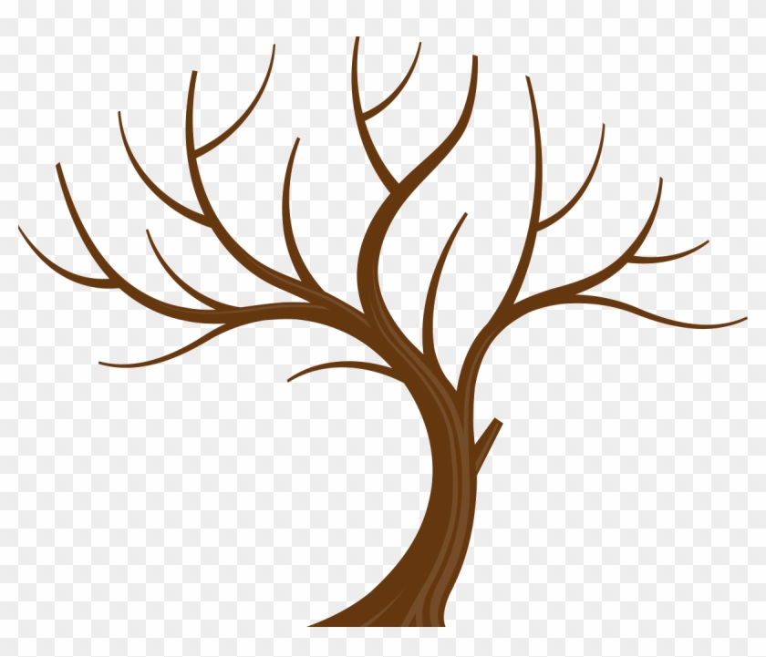 Tree Branch Leaf Clip Art - Clip Art Tree Without Leaves - Png Download