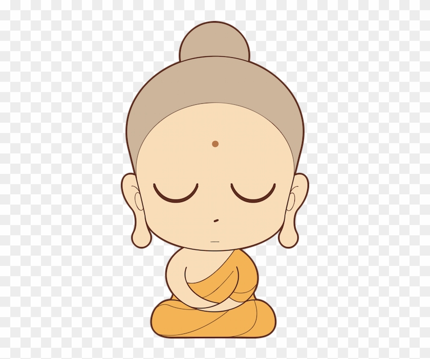 Mini Buddha Car Stickers, Tuning Stickers - Cartoon Picture Of Buddha Clipart