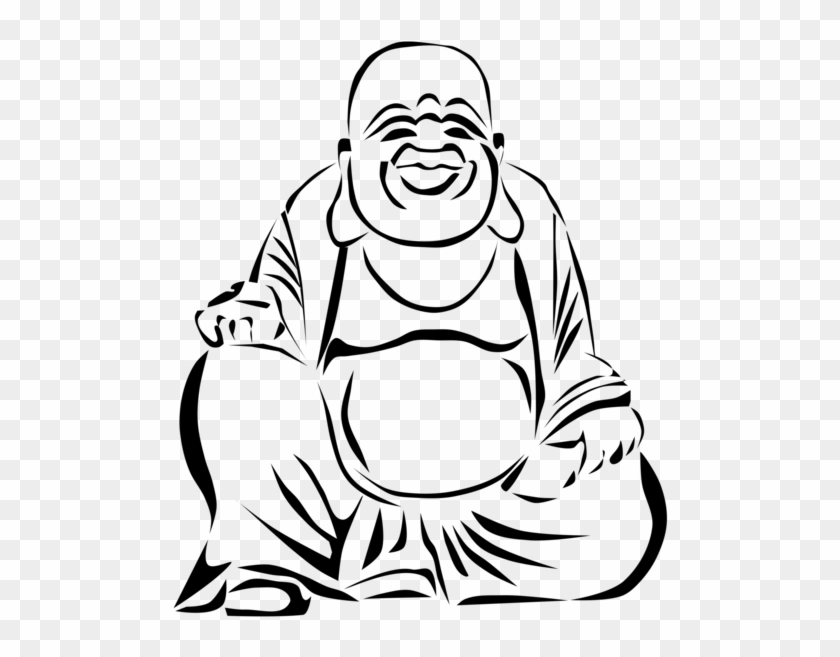 Buddhism The Buddha Drawing Zen Buddhist Temple - Buddha Black And White Drawing Clipart