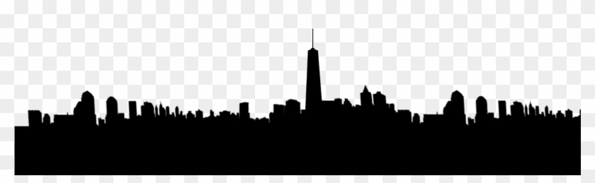 View Of New York From Nj City , Png Download - Silhouette Clipart #2356290
