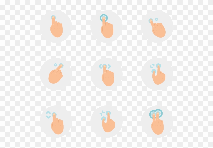 Hand Gestures - Circle Clipart