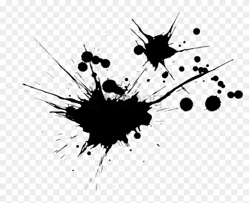 Free Png Ink Splash Png Png Image With Transparent - Black Blood Splatter Transparent Clipart