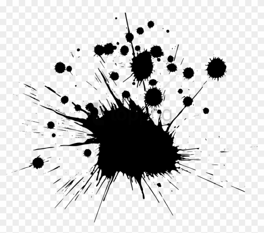 Free Png Download Ink Splash Png Png Images Background - Black Color Splash Png Clipart #2357115