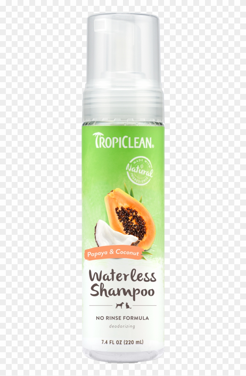 Tropiclean Papaya And Coconut No Rinse Waterless Shampoo - Bottle Clipart