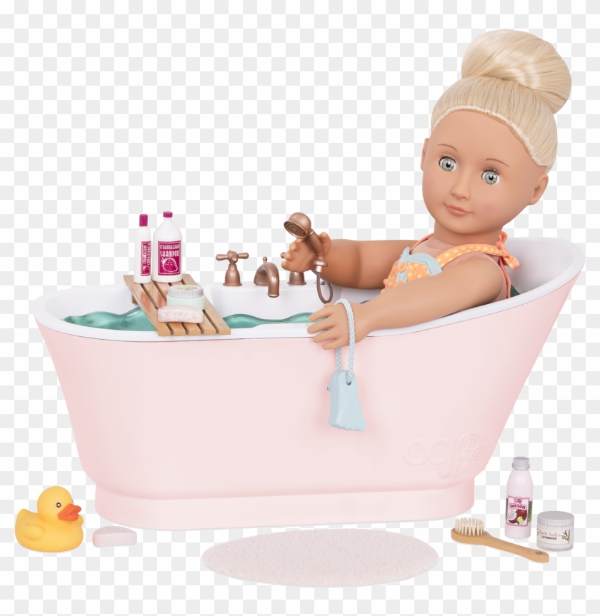 Bath And Bubbles Set Naya In Bathtu - Bathtub Clipart