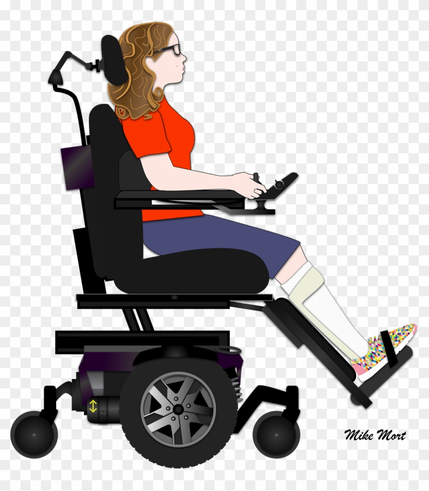 The Squeaky Wheelchair - Cerebral Palsy Wheelchair Clipart - Png Download