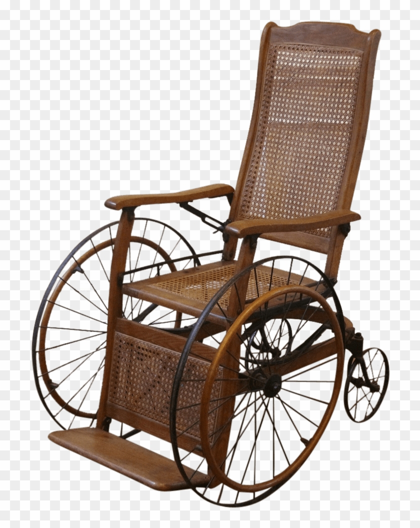 Antique Wheelchair - Silla De Ruedas Antigua Clipart #2357666