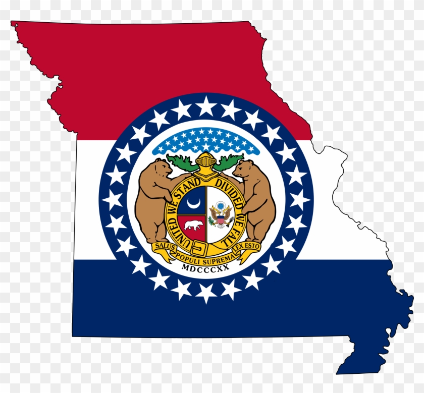 2000 X 1759 5 0 - Missouri State Flag Map Clipart