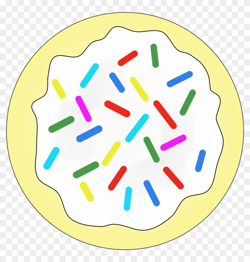 This Free Icons Png Design Of Rainbow Sprinkles Sugar - Sugar Cookie Cookie Clipart Transparent Png