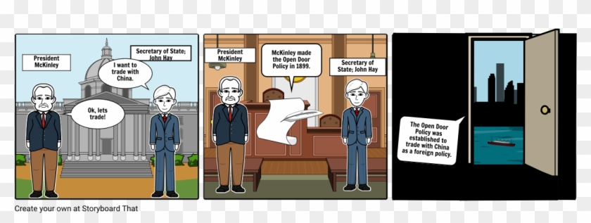 Open Door Policy - Cartoon Clipart