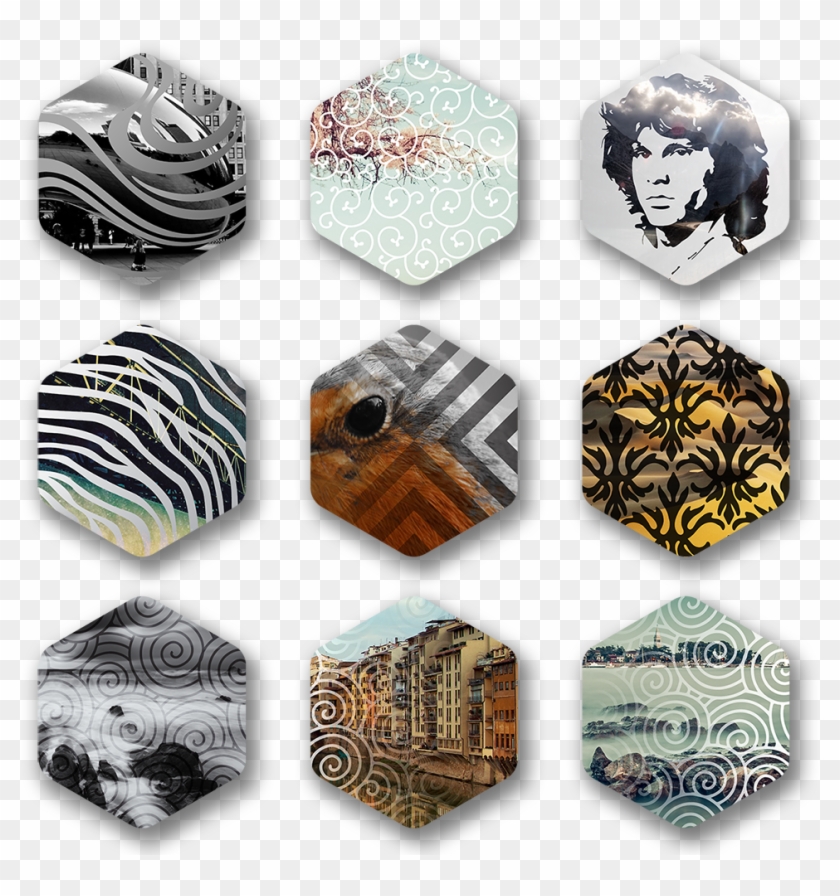 Hexagon Icon Set Preview Snippet - Illustration Clipart #2358331