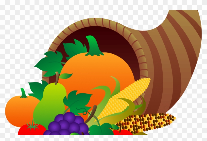 Cute Flower Clip Art Transparent Gardening Flower And - Cornucopia Clip Art - Png Download