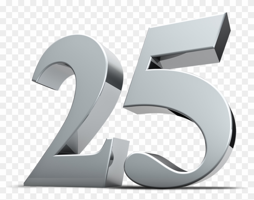 25 Number Png Image Background - 25 Years Celebration Png Clipart