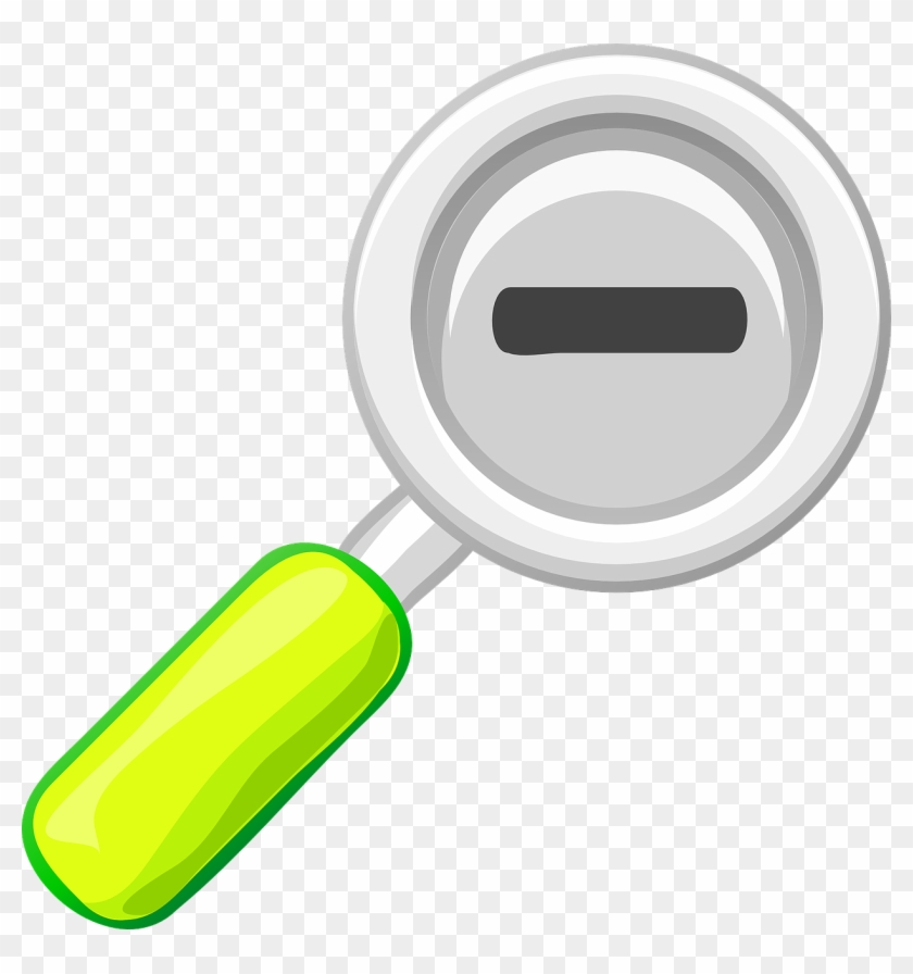 Free Vector Zoom Out Lens Icon Clip Art - Lente Clipart - Png Download