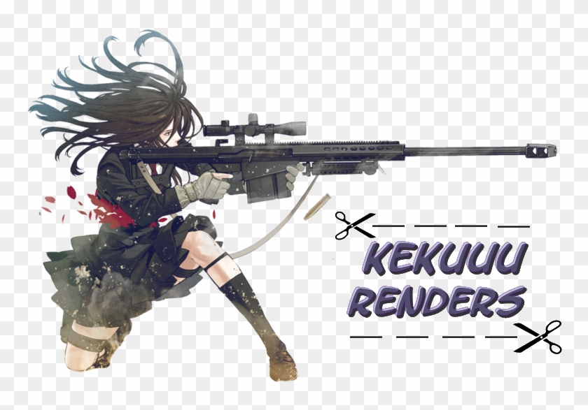 Anime Guns Png - Anime Girl Guns Render Clipart #2360573