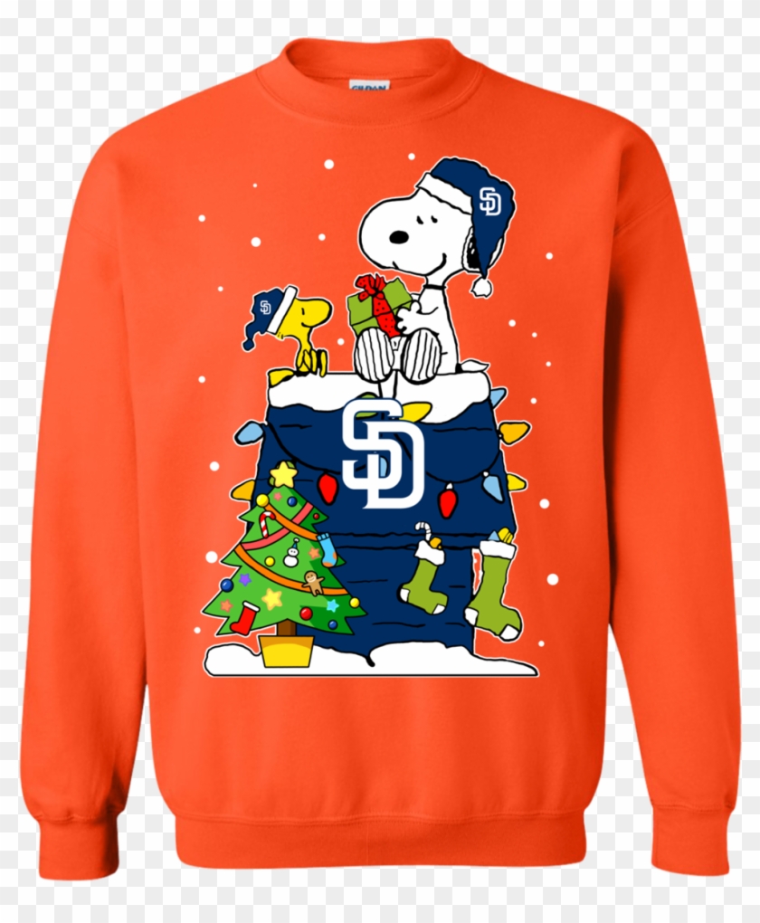 Get Now San Diego Padres Snoopy Ugly Christmas Sweaters - Sweatshirt Clipart