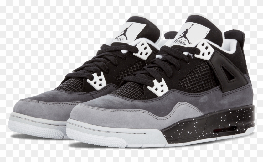 Nike Jordan 4 Retro Gray Basketball Shoes - Air Jordan Clipart