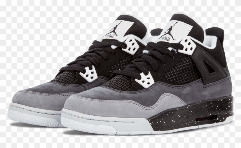 Nike Jordan 4 Retro Gray Basketball Shoes - Air Jordan Clipart #2360828