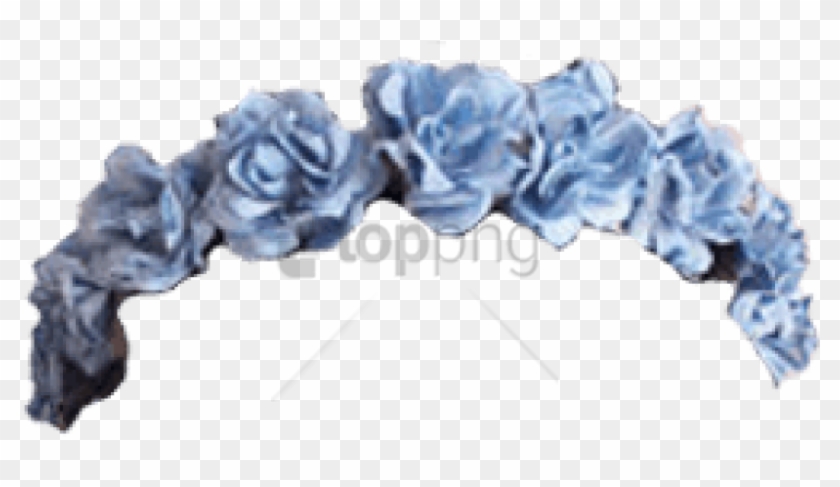 Free Png Download Blue Flower Crown Transparent Png - Flower Crown Blue Png Clipart #2361059