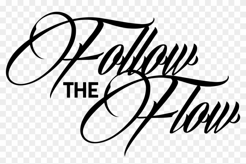 Follow The Flow - Nome Faith Clipart #2362226