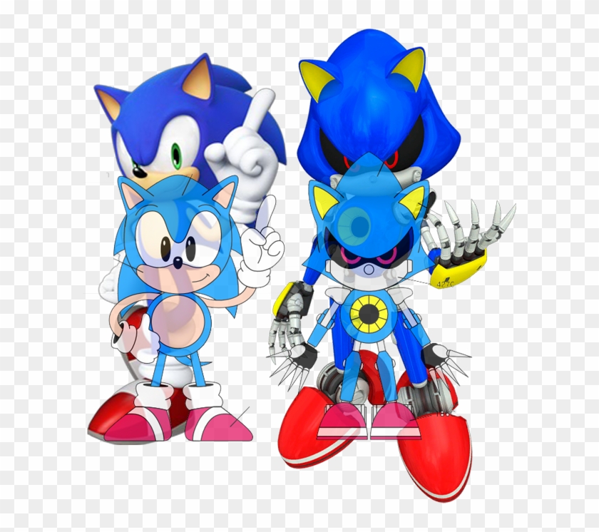 Mcsonicmetalcomp - Metal Sonic Clipart